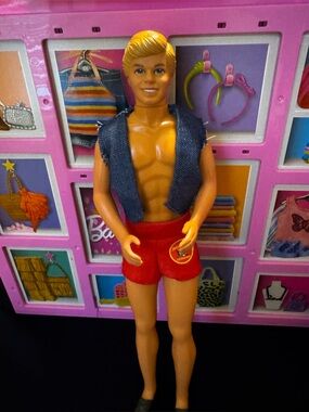 Barbie Lifeguard Bay watch  Ken Loose 12" Doll Mattel 1994 Vintage Outfit Shoes